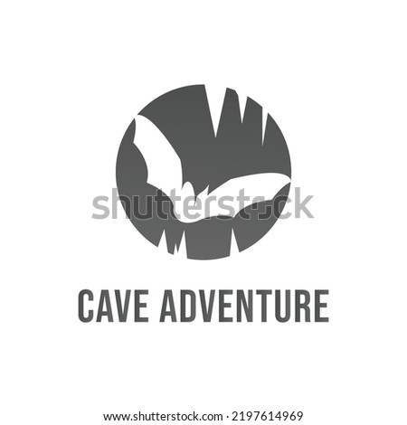 Cave Outdoor Cave Shape Logo Design.