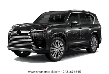 lexus lx 570 black icon logo sign Land Cruiser art Japan auto 3d suv 4wd 4x4 awd bmw ford gr car new off road trip grill fast tire tires big huge large style white class power
