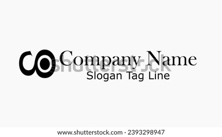 logo in the form of two circles with one circle filling one black circle, icon template design, company logo design, company name