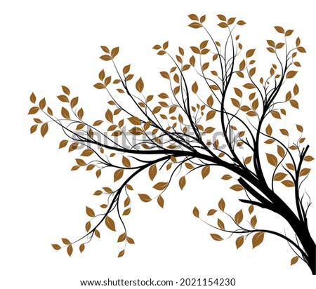 Tree nature background with leaves