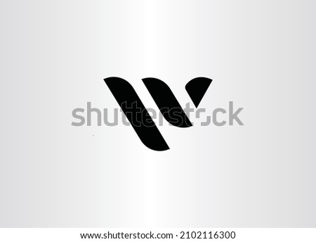W letter logo monogram design