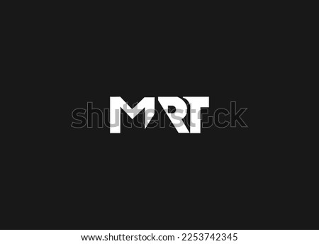 MRT Letter Logo Design with Creative Modern Logo