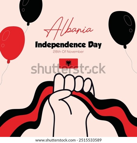 Create Eye-catching Albania Independence Day Posts with This Template