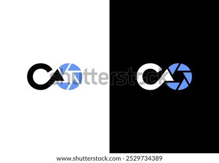 CO infinity photography simple logo design