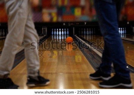 Image, Stock Photo At the bowling alley