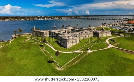 Similar – Image, Stock Photo Castle on the waterfront at sunrise