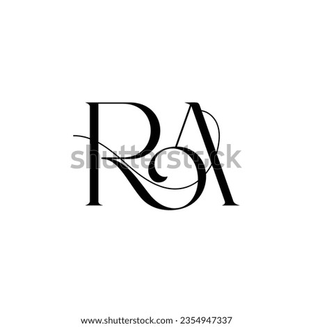 Initial letter RA logo design creative modern symbol icon monogram Stock fotó © 