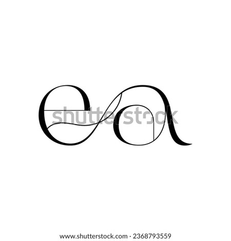
Initial letter ea logo design creative modern symbol icon monogram