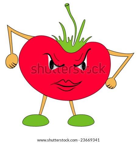 Very angry tomato