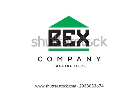 BEX creative three letter real estate logo vector 