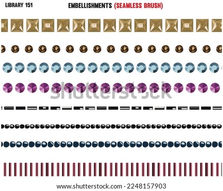 SET OF SEQUINS, IRONS ONS, STICK ONS ,DIAMNONTE AND ZIRCONS IN EDITABLE VECTOR 