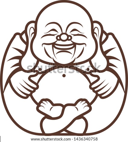 Featured image of post Laughing Buddha Drawing Easy Vector drawing happy buddhahappy buddha easy stock vector