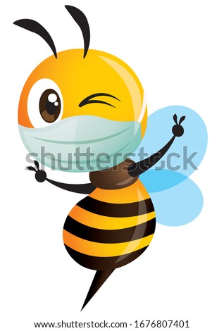 Fighting Bee Vector | Download Free Vector Art | Free-Vectors