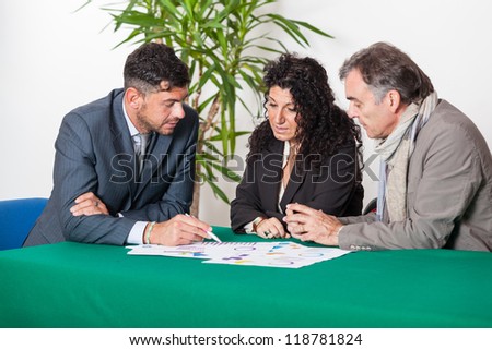 Mature Couple with Financial Consultant