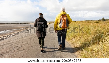 Similar – Foto Bild Spaziergang auf dem Deich