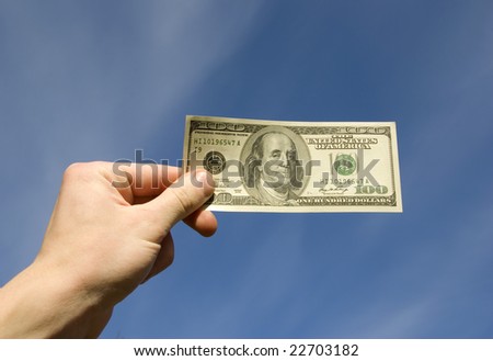 money in hand