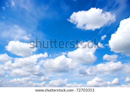 white clouds