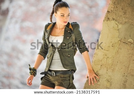 Similar – Image, Stock Photo Lara Woman Jacket