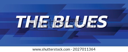 text blues background modern concept vector template
