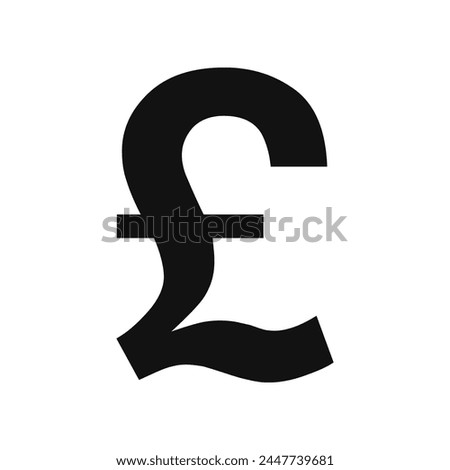 Pound Sterling currency icon in vector. Great Britain Pound Sterling sign. UK or United Kingdom Pound currency symbol