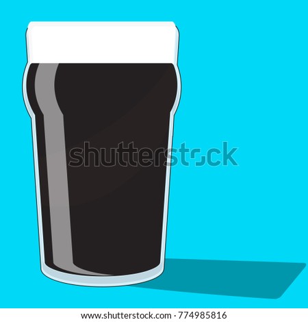 A Black pint of stout