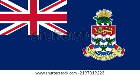 Illustration vector of Cayman Islands flag. Cayman Islands flag vector