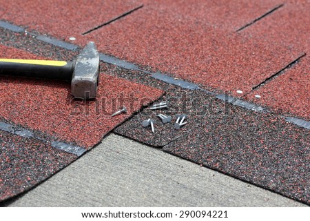 Installation of roof asphalt shingles
