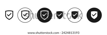 Immune System Strengthening Vector Illustration Set. Strong Immunity Health Sign suitable for apps. Shield Protection Icon.