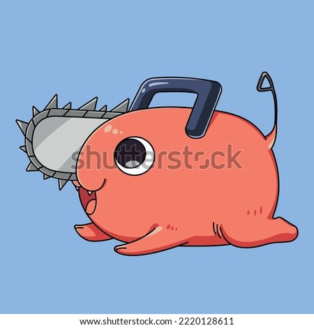 Pochita - Chainsaw Man vector illustration