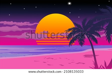Beach Sunset Clipart | Free download on ClipArtMag