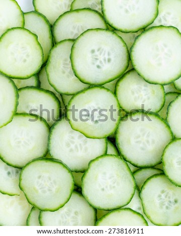 Cucumber \
Fresh Cucumber Slices