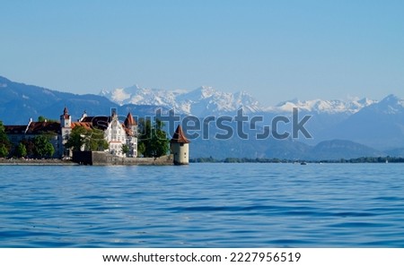 Similar – Image, Stock Photo Boat harbour on Lake Zurich