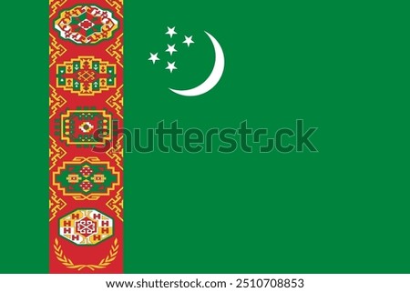 Flag of Turkmenistan, National Flag