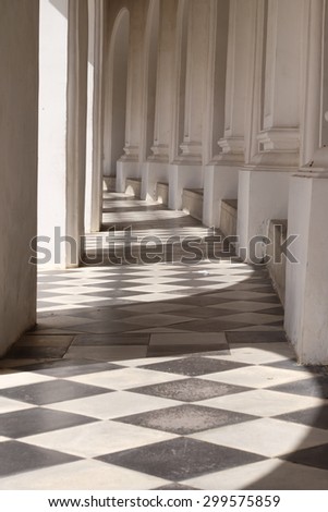 shadow and lighting on Architectural building