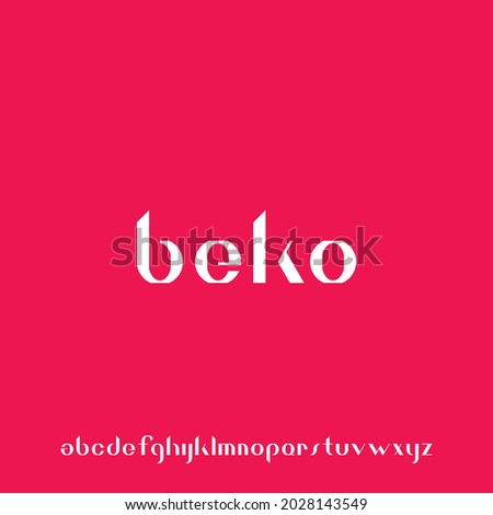 BEKO.Luxury and elegant alphabet font vector set 
