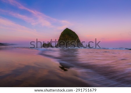 sunrise of oregon coast