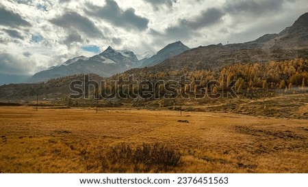 Image, Stock Photo The Bernina mountain range