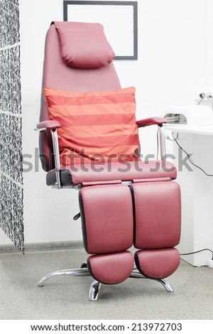 Chair in a beauty salon