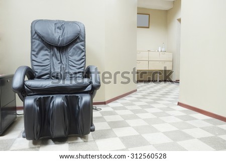 Leather Massage Chair in the lobby