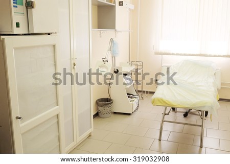 Interior of  simple beauty salon