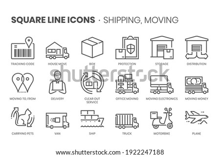Money flow related, pixel perfect, editable stroke, up scalable square line vector icon set.  ストックフォト © 