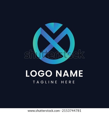 O cross logo ikon desain elemen Template