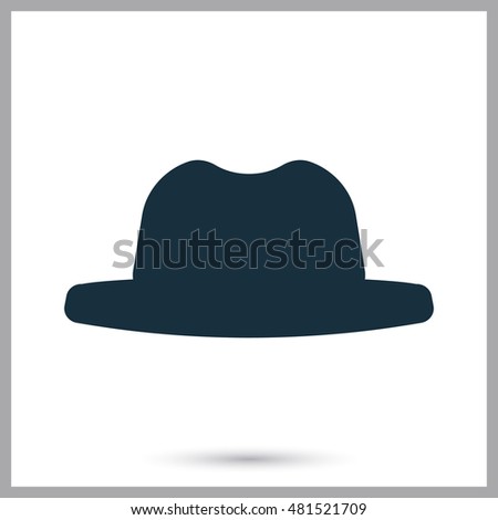 Male Hat Icon Stock Vector 481521709 : Shutterstock