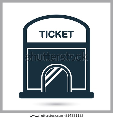 Cinema ticket office icon. Simple design for web and mobile