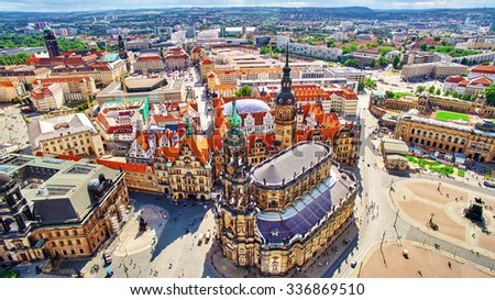 Similar – Foto Bild Altstadt Dresden mit einem Zipfel Frauenkirche