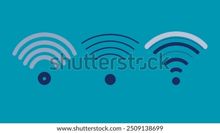 Sleek WiFi icon for indicating network status or connectivity. Ideal for apps or interfaces focusing on communication 1