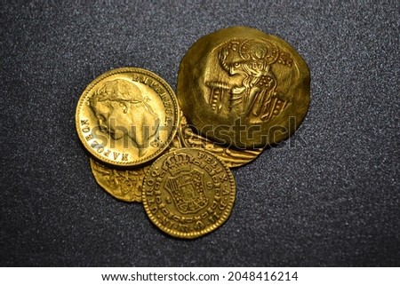 Similar – Image, Stock Photo cash Metal Original Rich