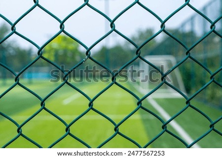 Similar – Image, Stock Photo Chain links on a bridge railing over a canal