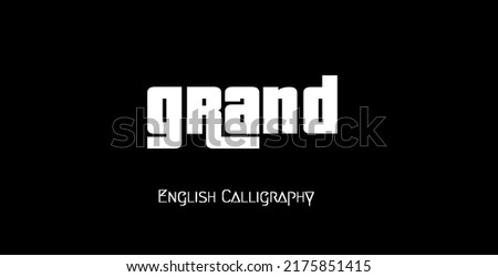GTA VICE CITY LOGO Text.English Calligraphy text grand png file.Grand theft auto logo png.GTA logo png