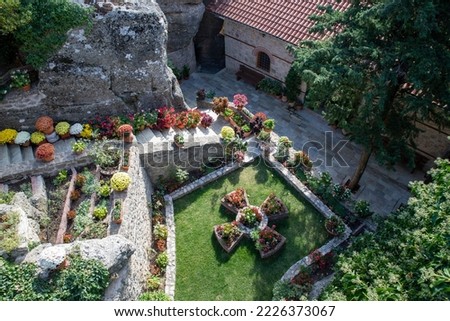 Similar – Foto Bild Kloster in Meteora, fotografiert durch ein Autofenster